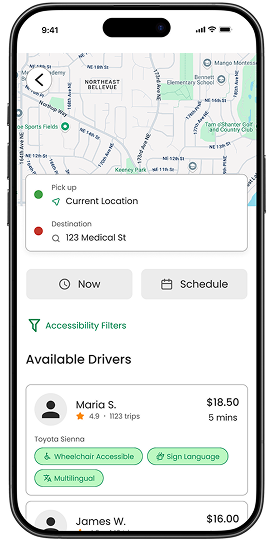 CareMatch mobile screen 2